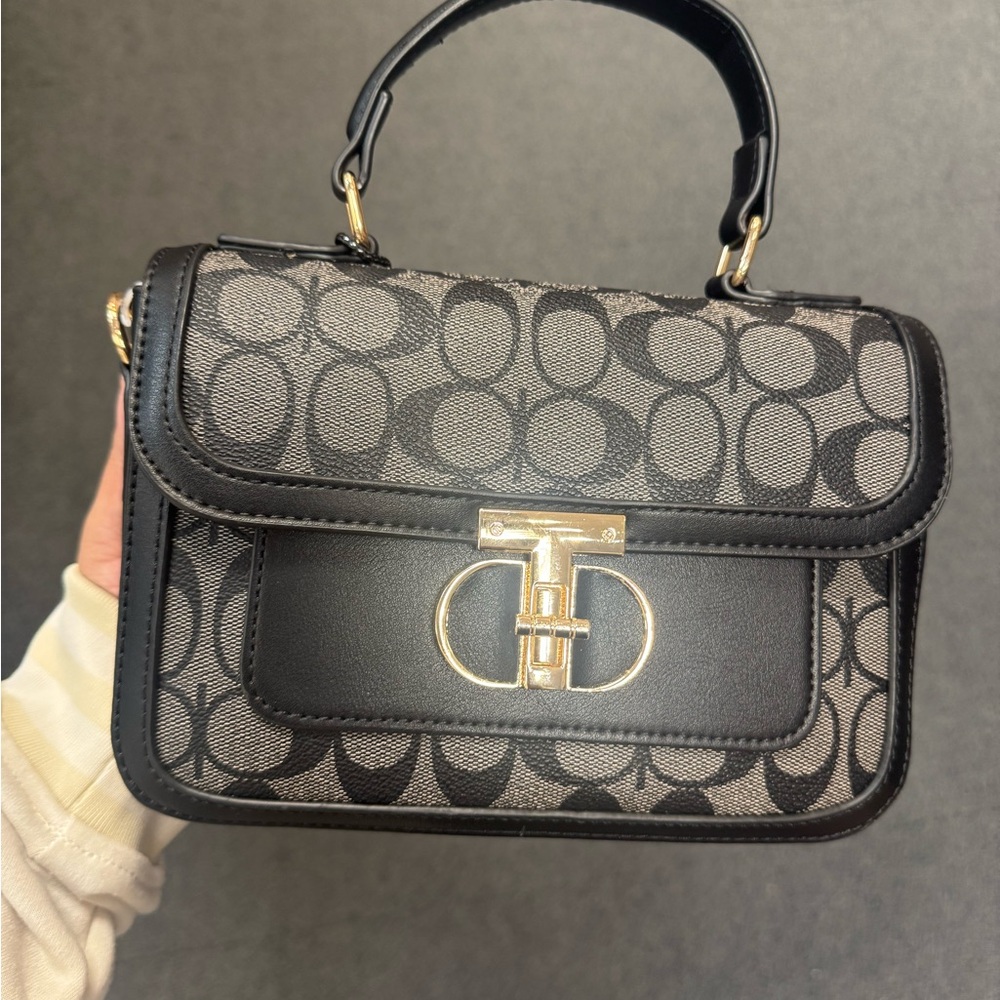 Black and Gray Designer Women's Bag